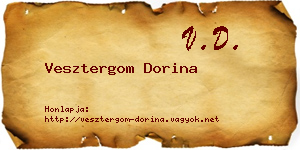 Vesztergom Dorina névjegykártya